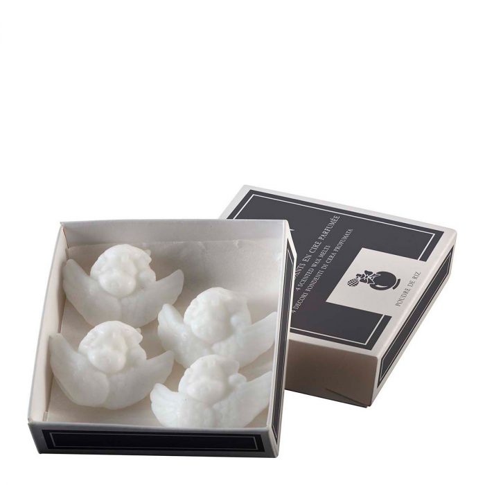 Boîte de 4 décors fondants parfumés Ange - Poudre de Riz