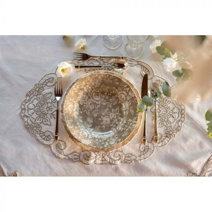 Sucrier avec décor beige – Image 3