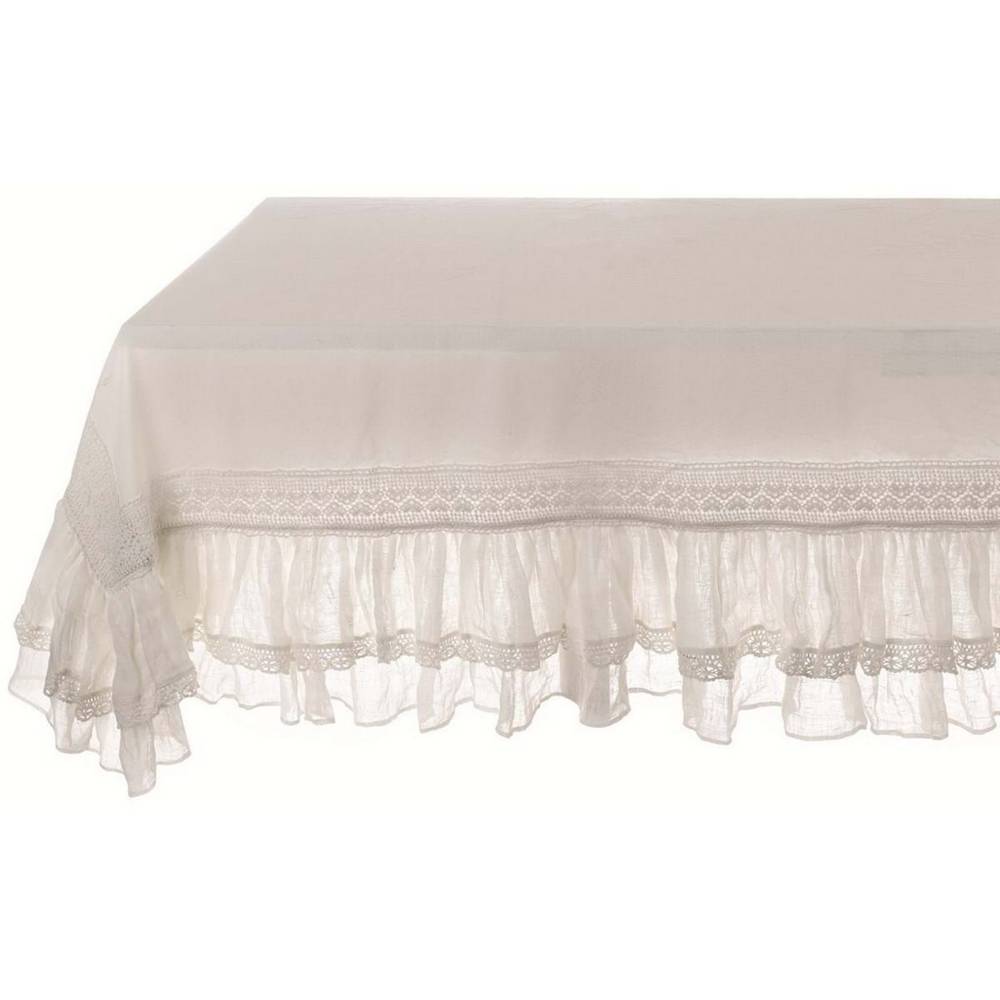 Nappe blanche en polyester carrée (L)1350 x (P)1350 mm MITRE ESSENT