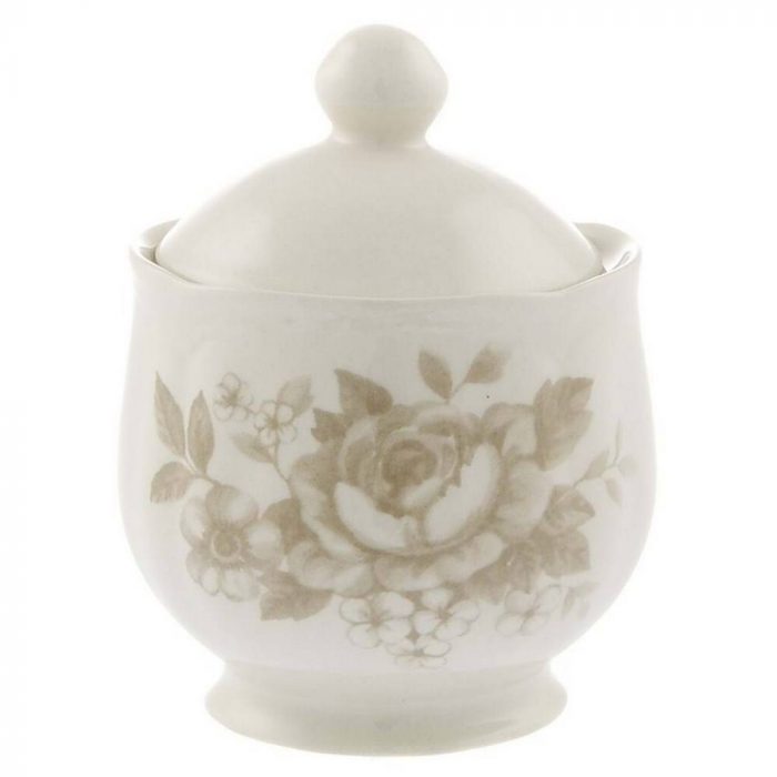 Sucrier avec décor beige