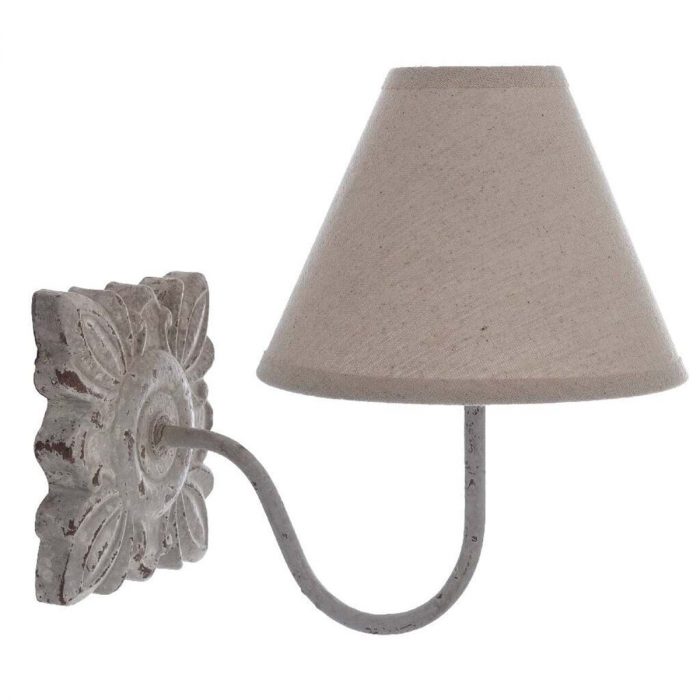 Applique bois avec abat-jour