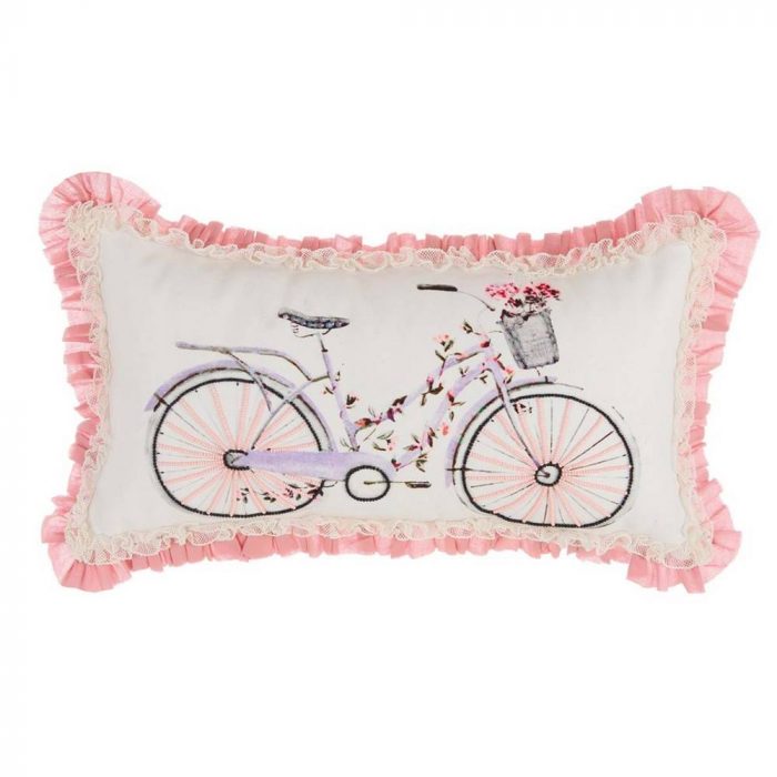 Coussin rectangulaire avec décor