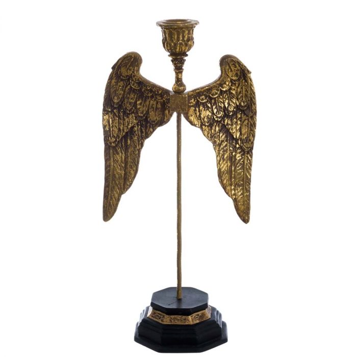 Bougeoir baroque grand modèle avec deux ailes