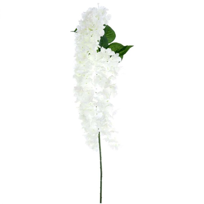 Grand hortensia blanc fleur artificielle