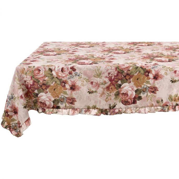 Nappe rectangulaire avec volant