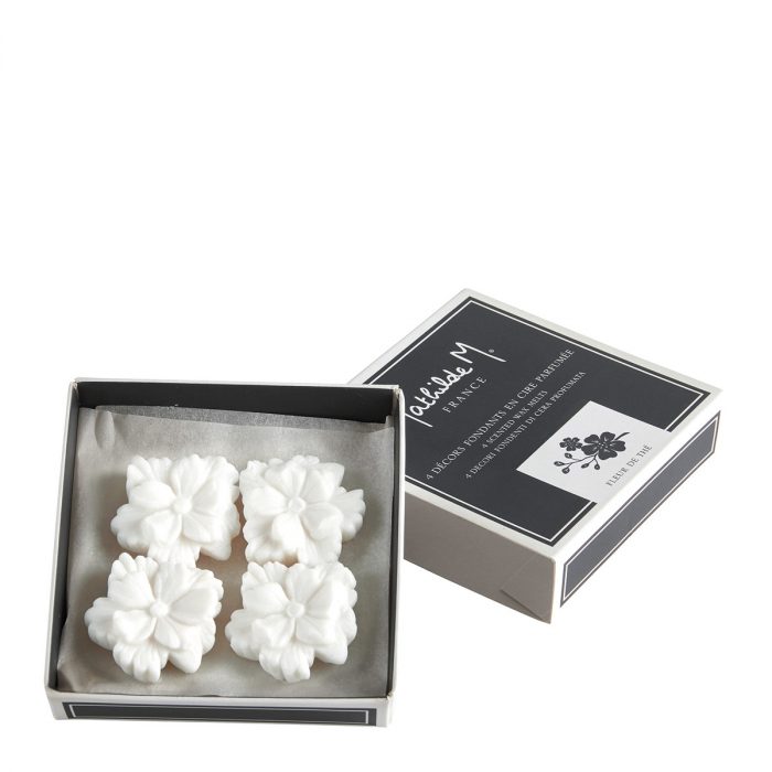 Boite 4 décors fondants parfumés Fleurs - Fleur de Thé
