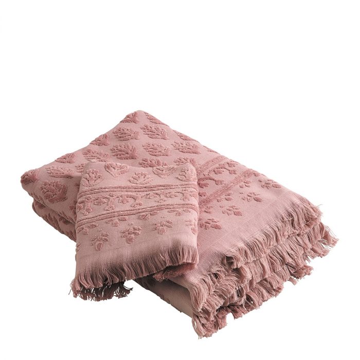 Serviette de bain rose Petite Indienne – Image 2