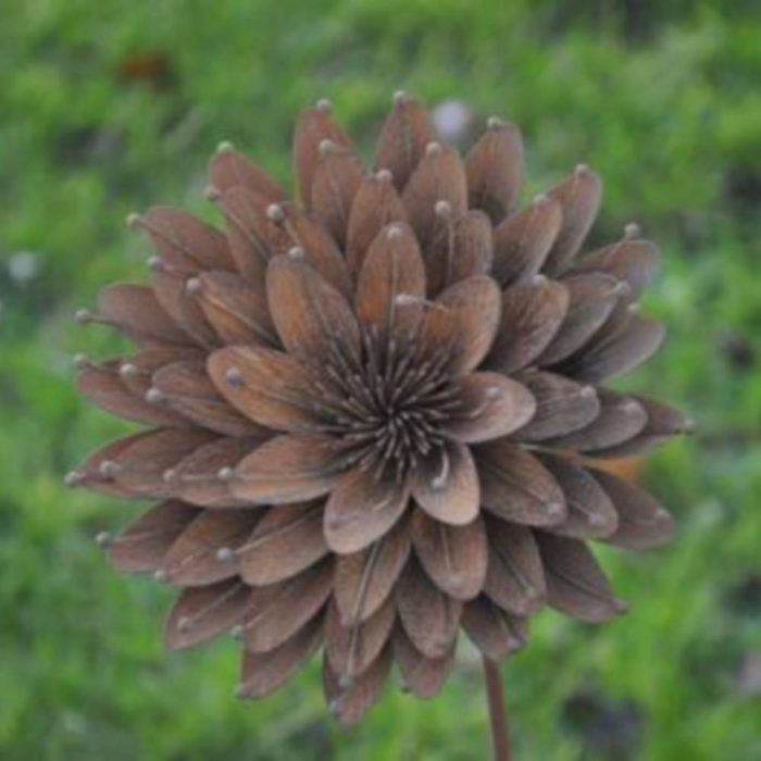 Fleur métallique Flower 2 Rusty