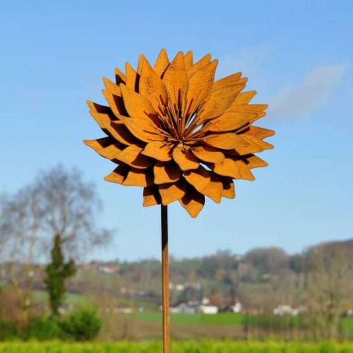 Fleur métallique Flower 272 Rusty