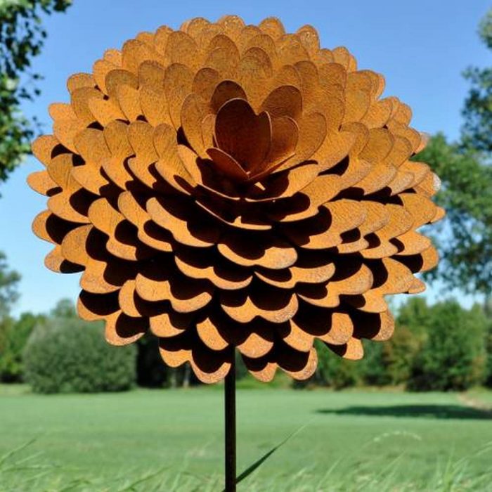 Fleur métallique Flower 499 Rusty