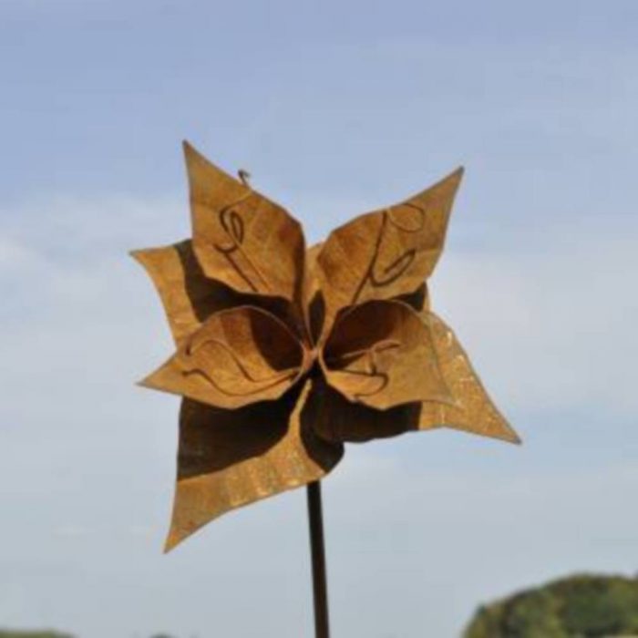 Fleur métallique Flower 214 Rusty
