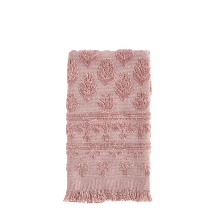 Serviette invité rose Petite Indienne