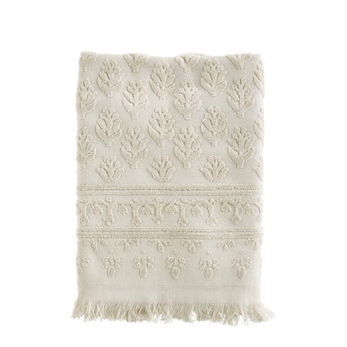 Serviette de toilette écrue Petite Indienne