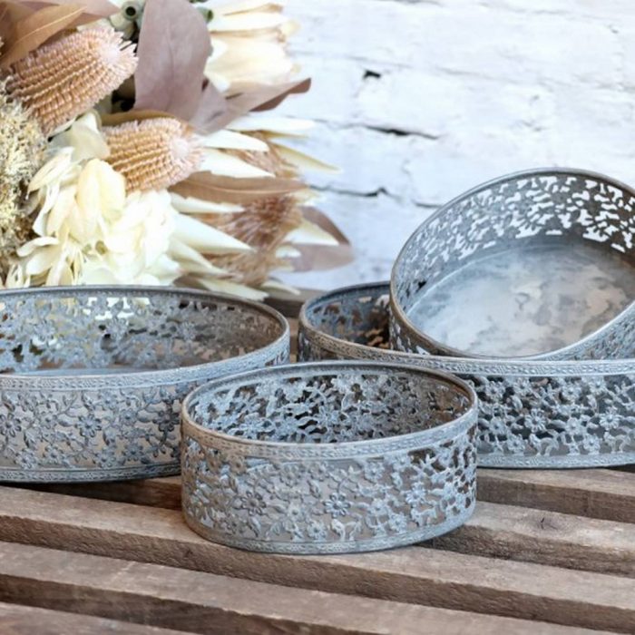 Set de 4 plateaux