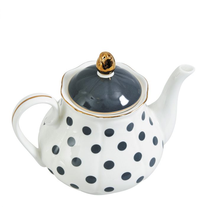 Théière Madame de Récamier pois gris – Image 2