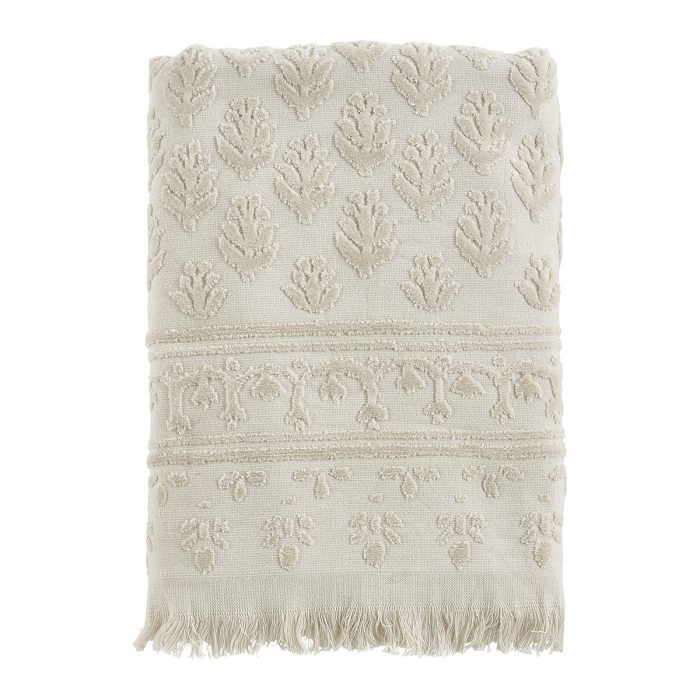 Serviette de bain écrue Petite Indienne