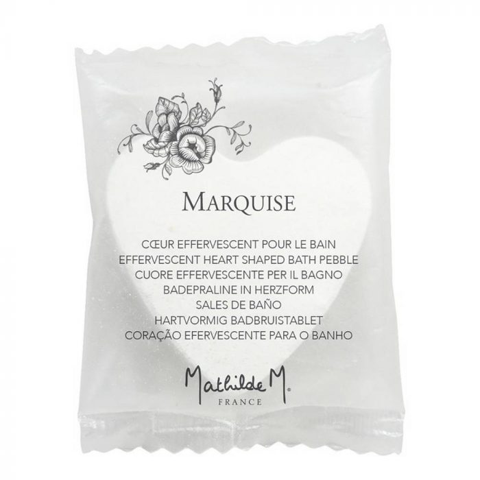 Cœur effervescent parfumé pour le bain - Marquise