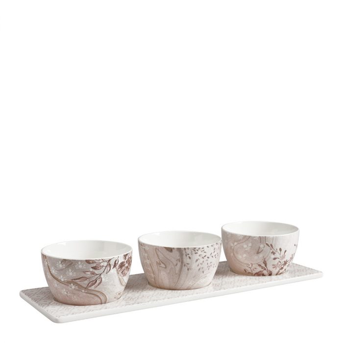 Coffret apéritif 3 bols Palazzo Bello