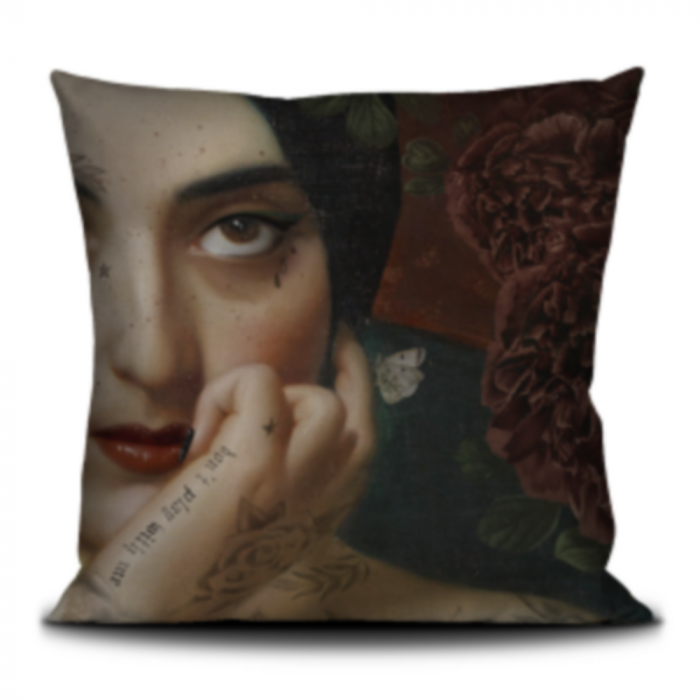 Coussin velours carré Clémentine – Image 2