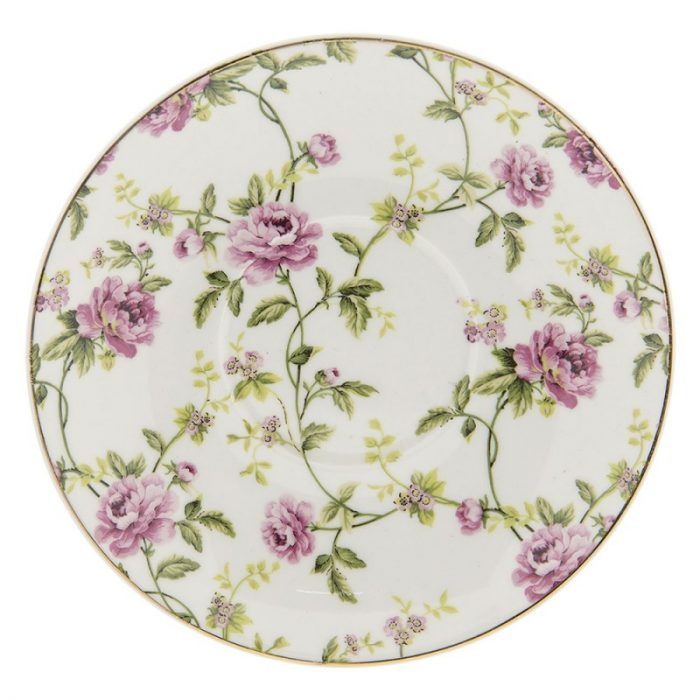 Tasse avec sa soucoupe en porcelaine – Image 2