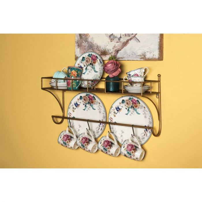 Assiette plate en porcelaine oiseau – Image 2