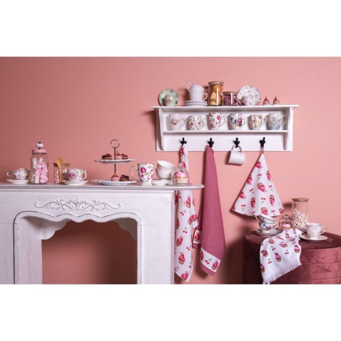 Tasse et soucoupe en porcelaine multi-couleurs – Image 4