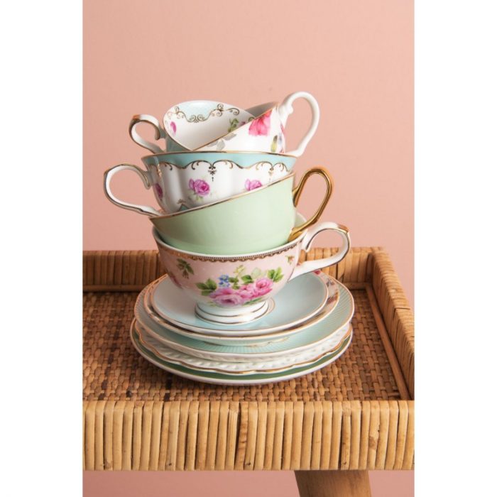 Tasse et soucoupe rose – Image 4
