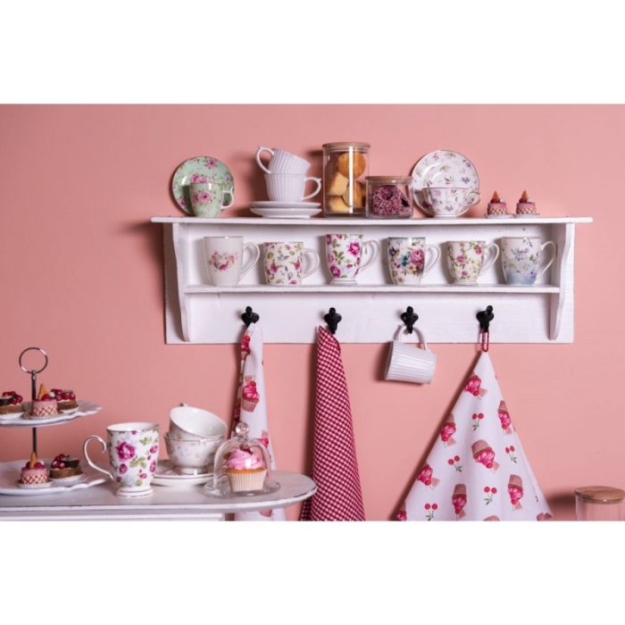 Tasse et soucoupe porcelaine verte – Image 4