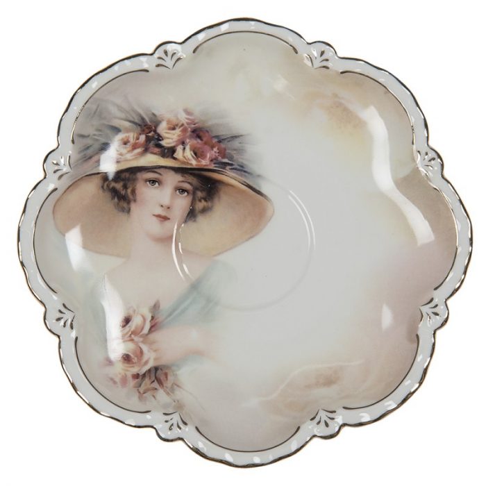 Tasse et soucoupe en porcelaine femme – Image 2