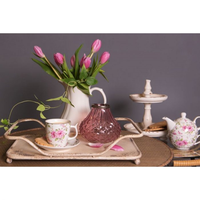 Tasse et soucoupe en porcelaine multi-couleurs – Image 5