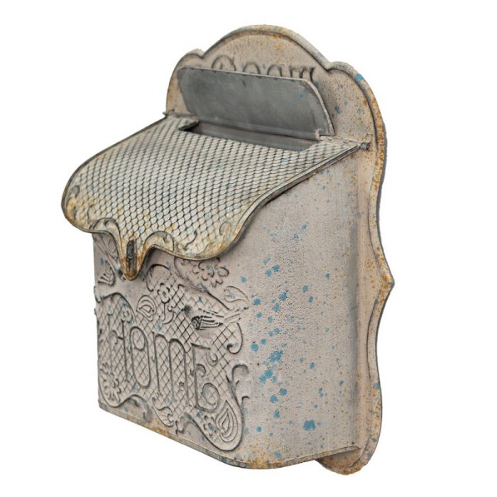Boîte aux lettres murale gris / bleu – Image 2