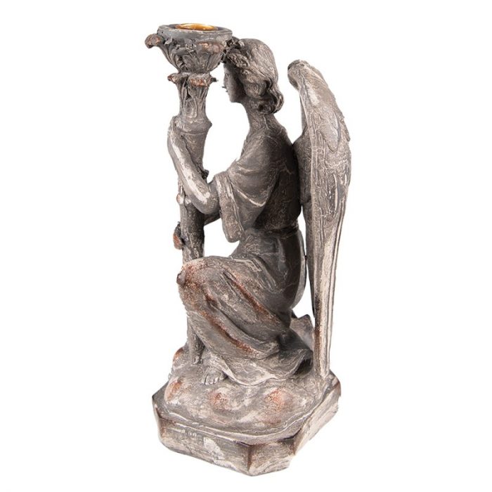 Bougeoir gris ange – Image 2