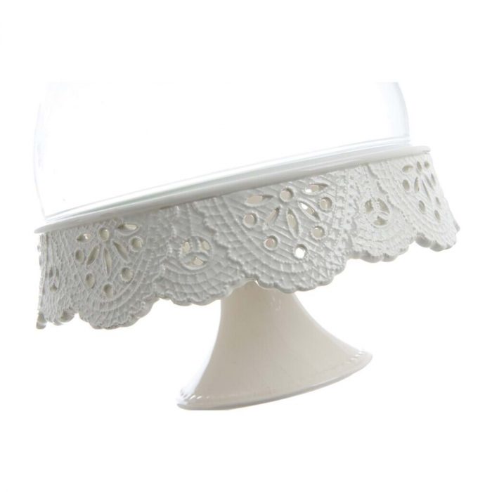 Plat à gateau en céramique blanche – Image 4