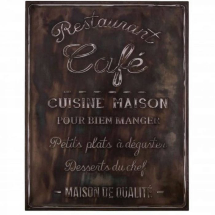 Plaque en métal Café / Restaurant