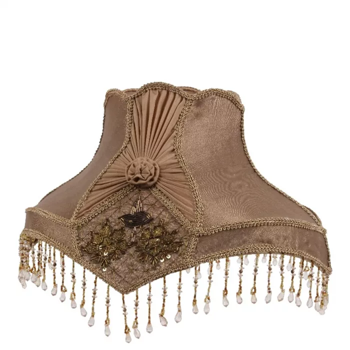 Abat-jour baroque en mousseline