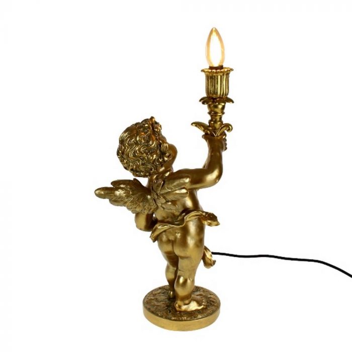 Lampe de table angelot doré – Image 3