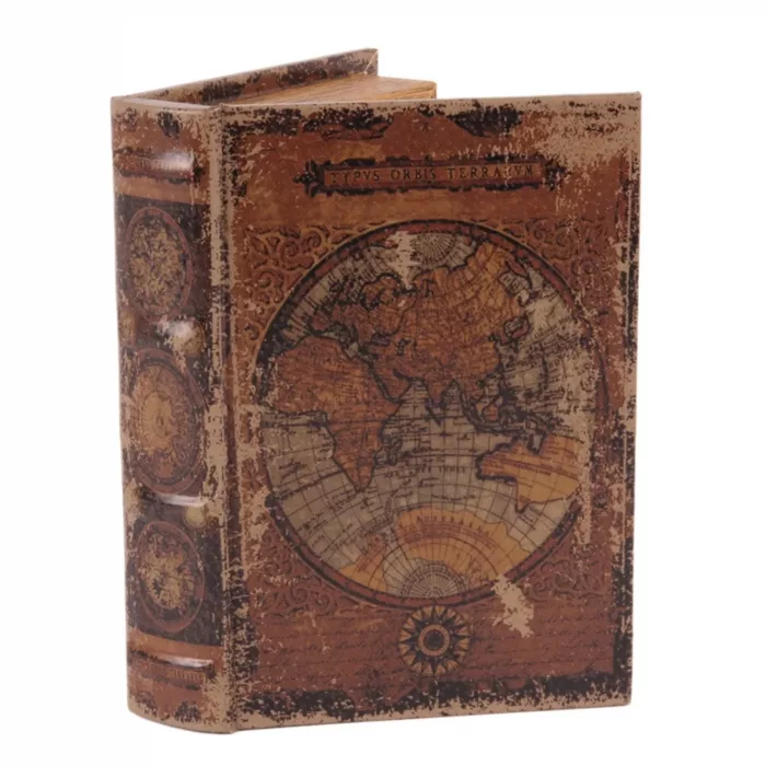 Boîte livre carte du monde