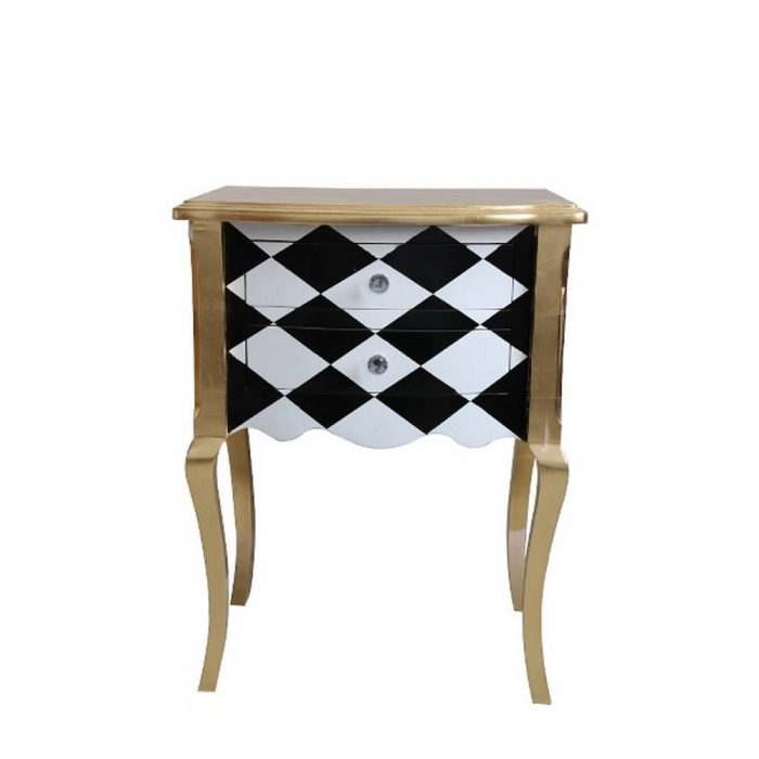 Console Karoline damier baroque