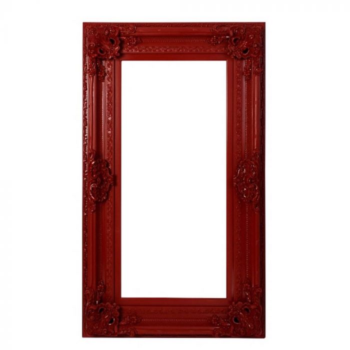 Cadre baroque rouge