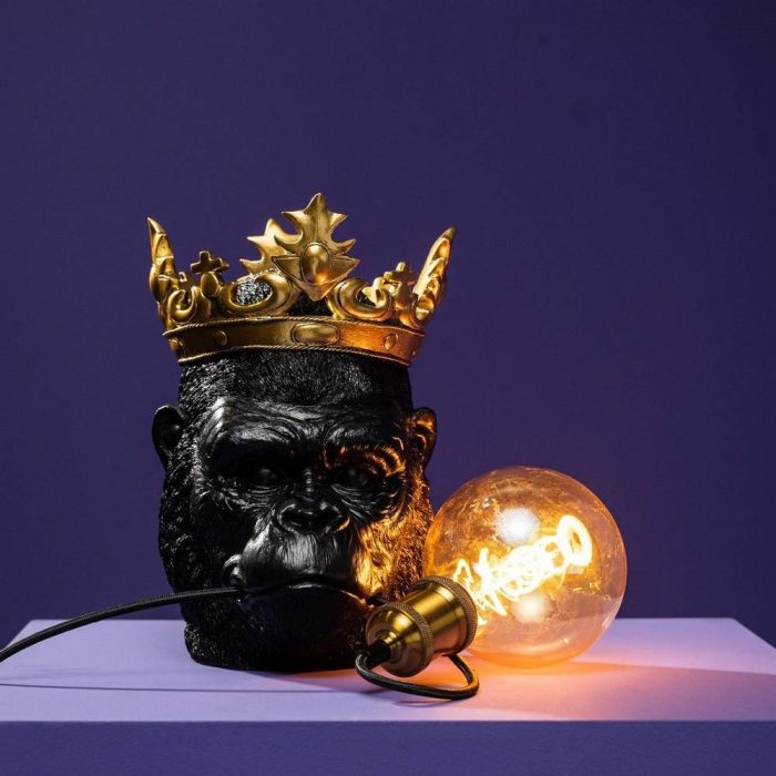 Lampe murale gorille noir – Image 2