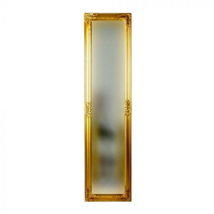 Miroir doré sur pied