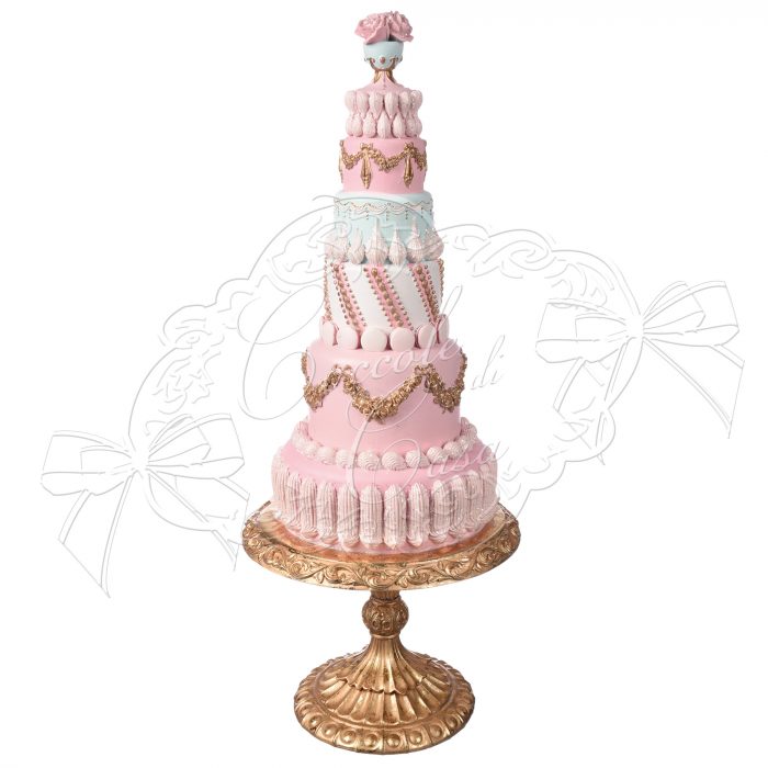 Gâteau de princesse sur support