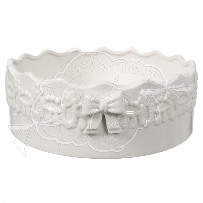 Plat blanc en céramique