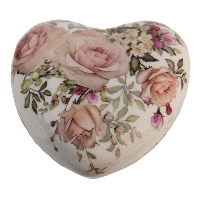 Coeur décoratif en céramique
