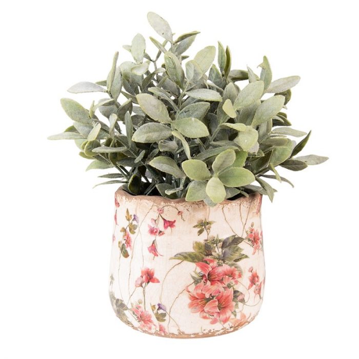 Pot de fleurs d'intérieur rose – Image 2