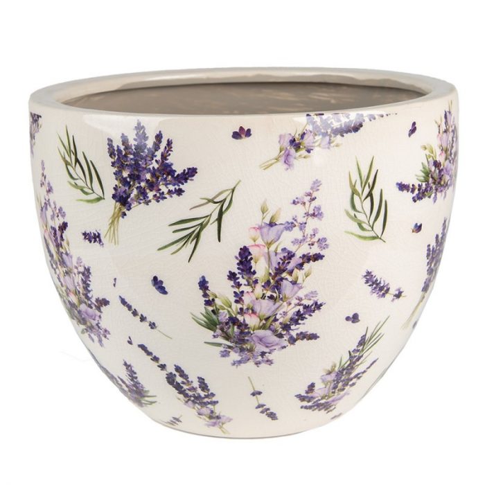 Pot en céramique lavande