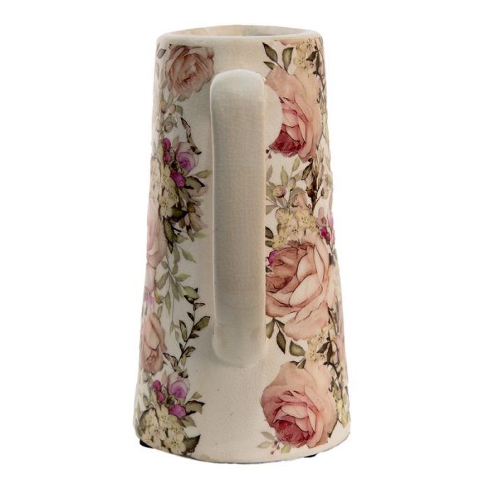 Pichet décoratif imprimé de roses – Image 4