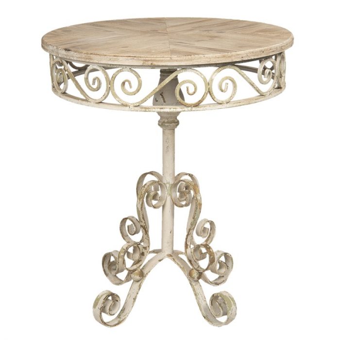 Table en métal patiné