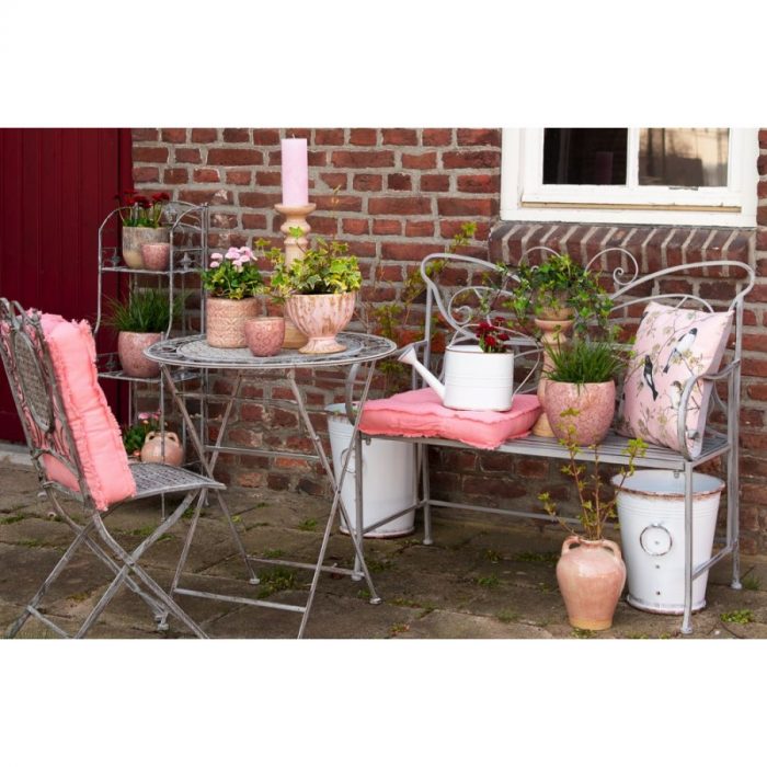 Pot d'intérieur en céramique rose – Image 2