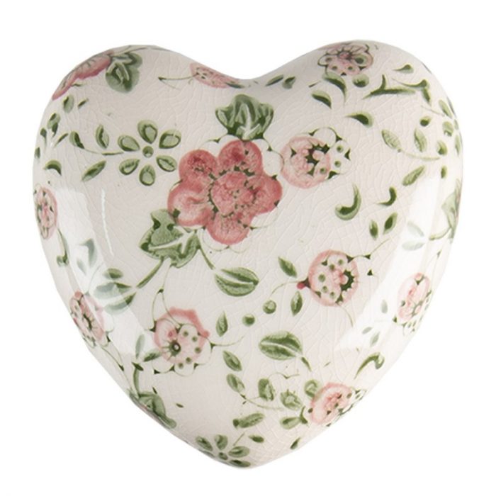 Coeur décoratif en céramique